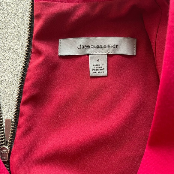 Classiques Entier Pink Two Way Back Zipper Dress NWT Size 4 - Picture 9 of 15